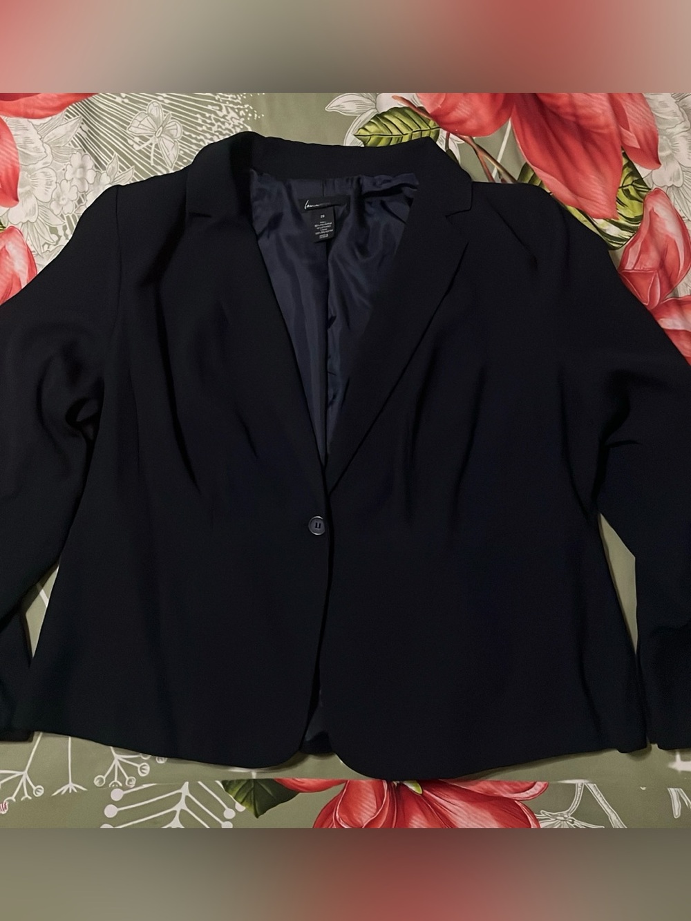 Lane Bryant Size 20 Black Single Button Blazer Jacket - Picture 4 of 7